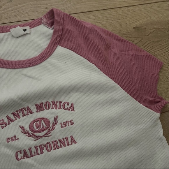 Garage Santa Monica Pink Crop Top - Picture 3 of 3